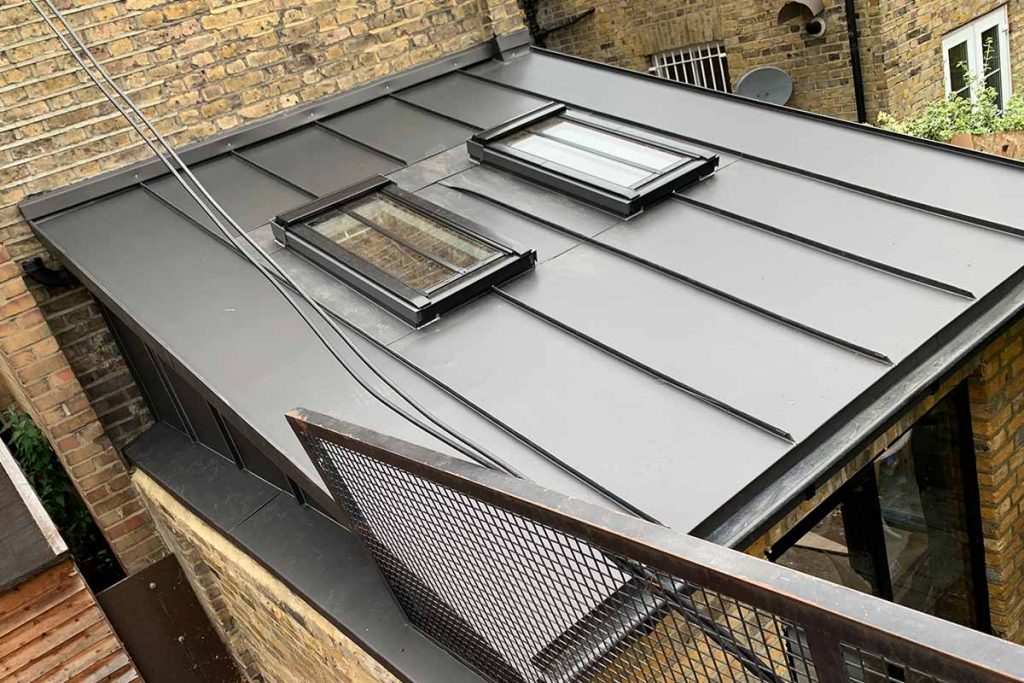 zinc roof extension London